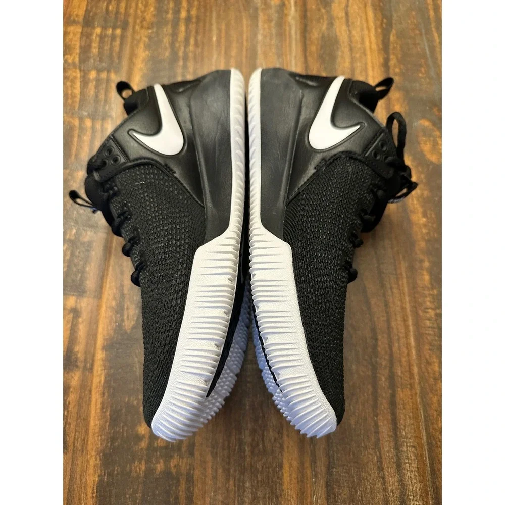 Nike Zoom Hyperace2 Volleyball Shoes AA0286-001 Black White Athletic Sneakers 9T
